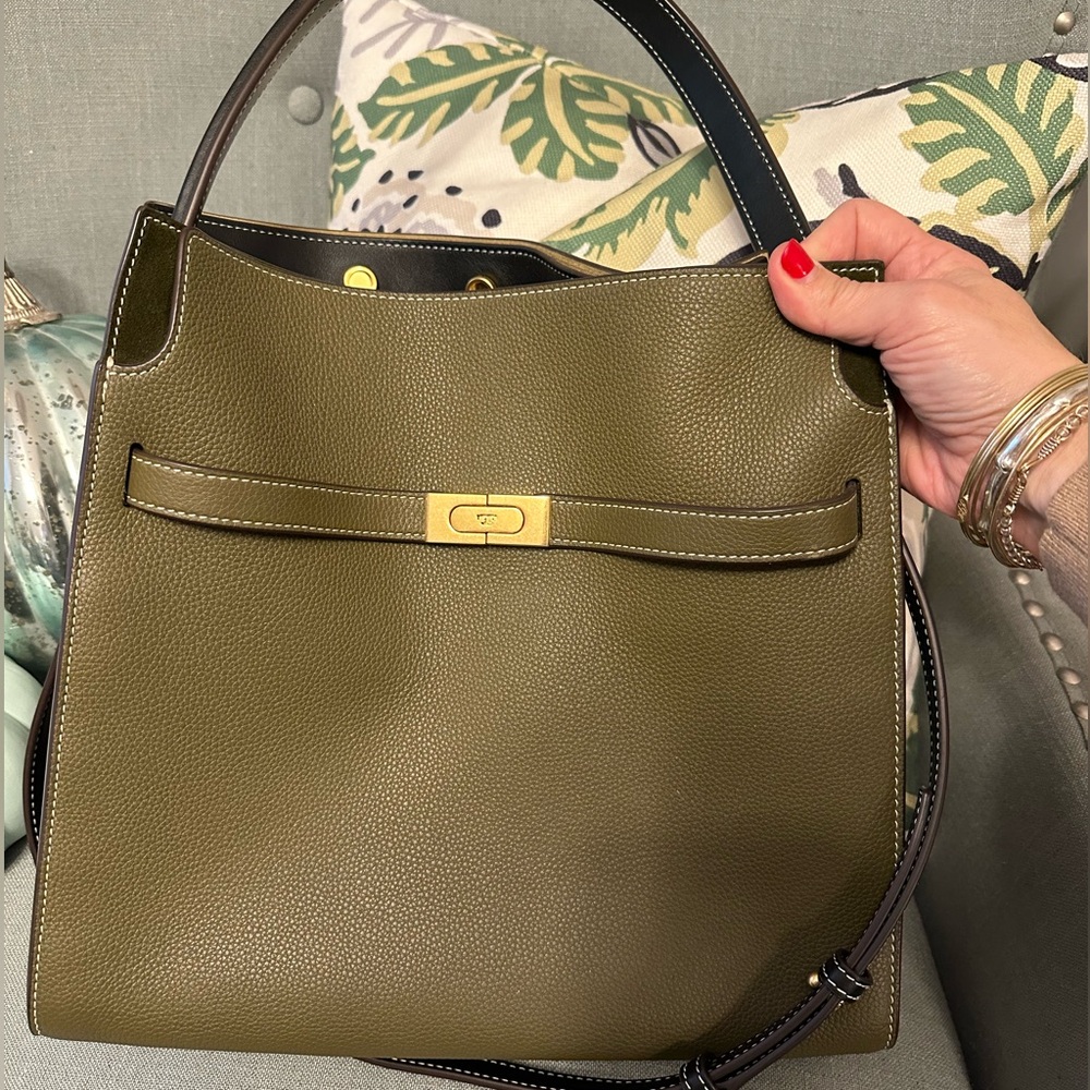 Tory Burch Olive Green Shoulder Bag
